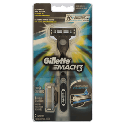 Aparelho Gillette Mach 3 Regular C/2 Cargas