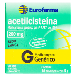 ACETILCISTEINA 200MG 16 ENV 5G - EUR(G)