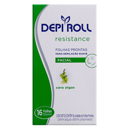 DEPI ROLL FOLHAS PRONTAS FACIAL ALGAS 8 PARES