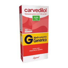 CARVEDILOL 3,125MG 30CPRS - LEG(G)