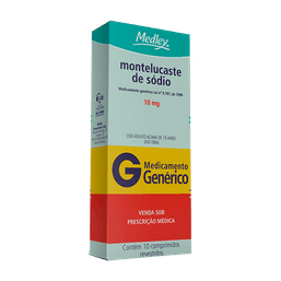 MONTELUCASTE SODICO 10MG 10 CPRS - MED(G)