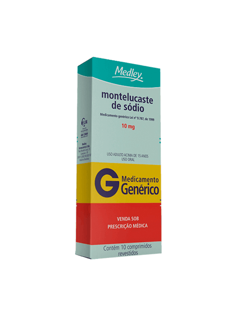 Montelucaste de Sódio Biosintética - Aché 10mg, caixa com 30