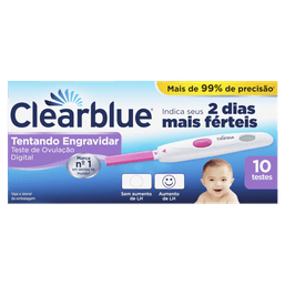 CLEARBLUE TESTE DE OVULACAO DIGITAL C/10