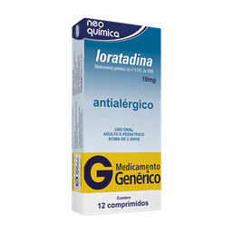 LORATADINA 10MG 12 CPRS   -NEO (G)