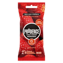 PRESER PRUDENCE CORES SABORES MORANGO C/6