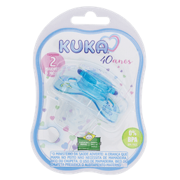 Kuka Chupeta Decorada Neon Sil Azul N02 2281 D