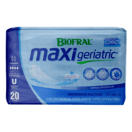 Biofral Fralda Geriatrica Maxi Unissex 20 Um