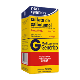 SALBUTAMOL XPE 2MG/5ML 120ML  - NEO (G) @