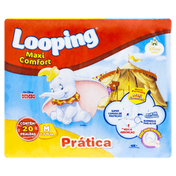 Looping Fralda Pratica M 20Fr
