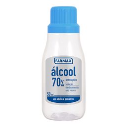 ALCOOL 70 % 50ML - FARMAX  @