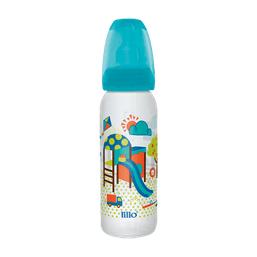 Lillo Mamadeira Divertida 240Ml Sil Azul 614321