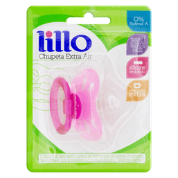 Lillo Chupeta Extra Air Cores Baby Sil 2 Rosa 610830