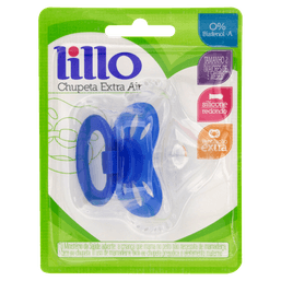 Lillo Chupeta Extra Air Cores Baby Sil 2 Azul 610820