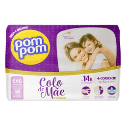 Pom Pom Fralda Colo De Mae Jumbo Sxg 14 Fr
