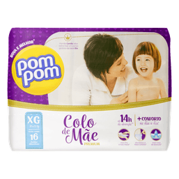 Pom Pom Fralda Colo De Mae Jumbo Xg 16 Fr