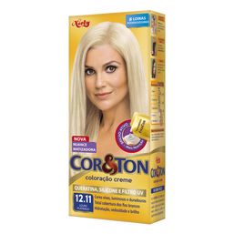 Tintura Cor E Ton Kit 12.11 Louro Platinado @