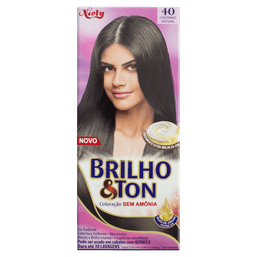 Tintura Brilho E Ton Kit 4.0 Castanho Natural@