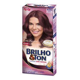 Tintura Brilho E Ton Kit 6.56 Vinho Marsala@