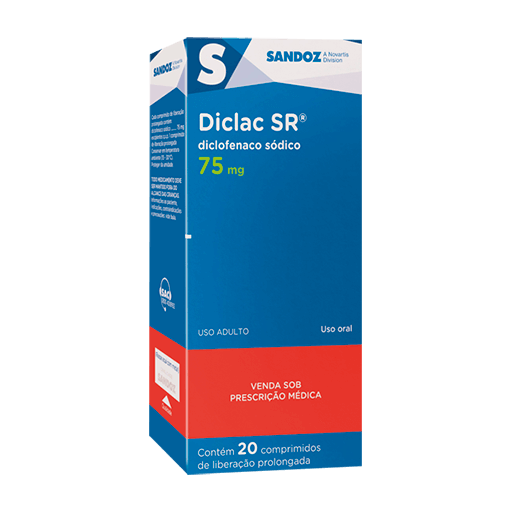 Diclac Sr 75mg Sandoz 20 Comprimidos