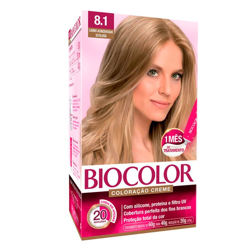 TINT BIOCOLOR LOURO ACINZENTADO 8.1