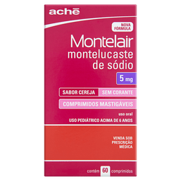 MONTELAIR MASTIGAVEL 5MG 60 CPRS