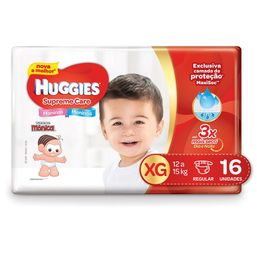 Huggies Fralda Supreme Care Jumbo Xg C/16 @