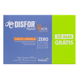 DISFOR LARANJA SACHE 30 X 11G + 15 SACHES GRTS