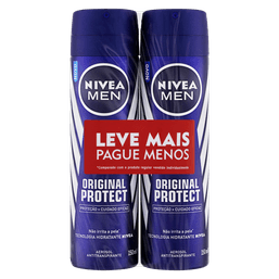 NIVEA DES AERO MEN ORIGINAL PROTECT 150ML 50% NA 2UN @