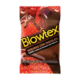 PRESER BLOWTEX MORANGO/CHOCOLATE C/3