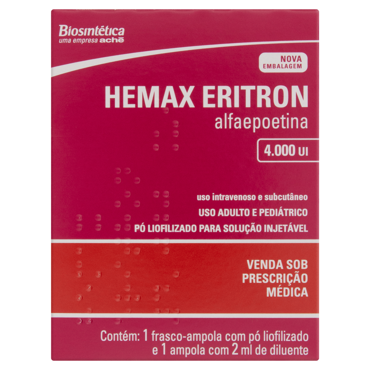 Hemax Eritr 4000UI S3 Med 1 Ampola hemax-eritr-4000ui-s3-med-1-ampola