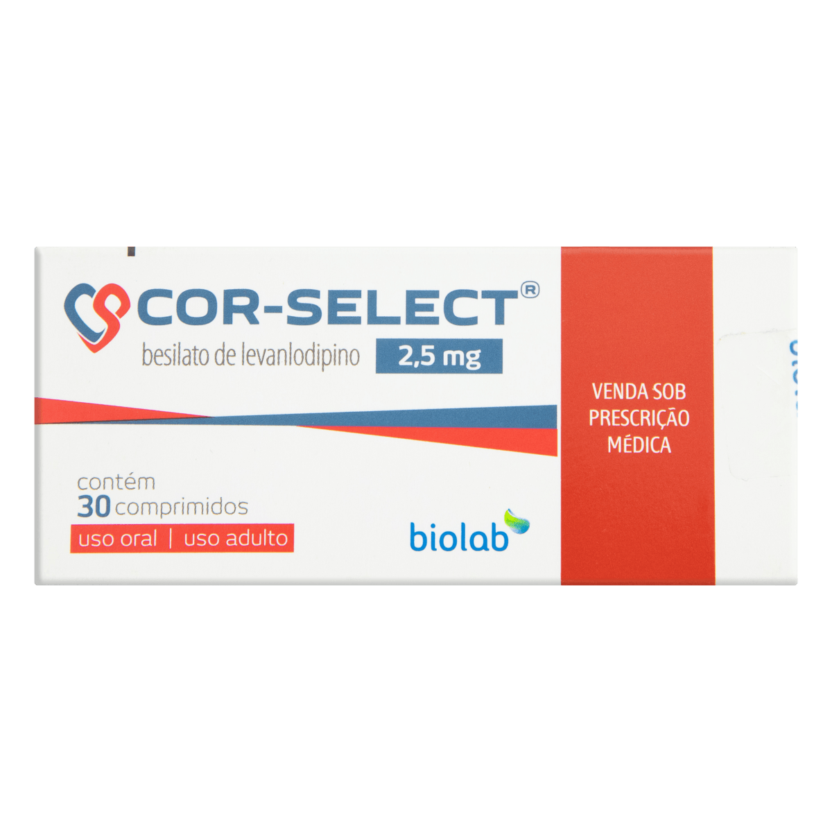 Cor - Select 2,5mg Biolab 30 Comprimidos