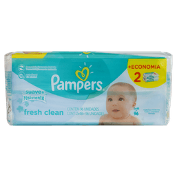 LENCOS UMED PAMPERS FRESH CLEAN C/96