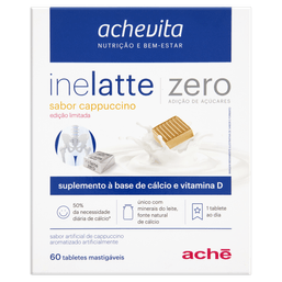 INELATTE ZERO ACUCAR CAPPUCINO 60 TABLETES