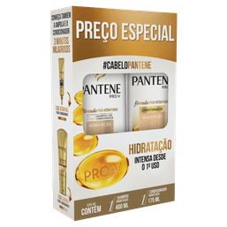 Shampoo Pantene 400Ml + Condicionador Hidratacao 175Ml@