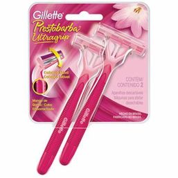 Aparelho Prestobarba Ultragrip Movel Pb Fem C/2 (Cx 12)@