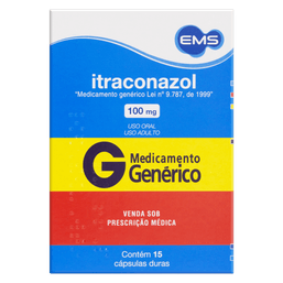 ITRACONAZOL 100MG 15 CAPS - EMS (G)