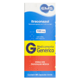 ITRACONAZOL 100MG 4 CAPS - EMS (G)