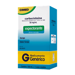 CARBOCISTEINA XPE 50MG/ML 100ML - CIMED (G)