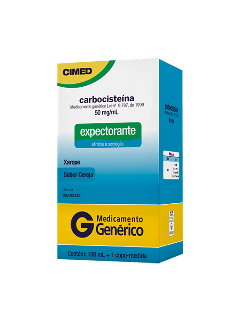 Carbocisteína 50mg/ml Prati Donaduzzi Xarope com 100ml