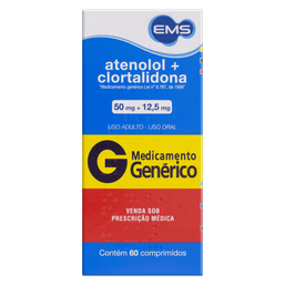Atenolol+Clortal 50/12,5Mg 60 Cprs - Ems (G)