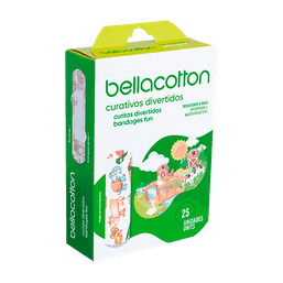 CURATIVOS BELLACOTTON INFANTIL ILUSTRADO C/25 @