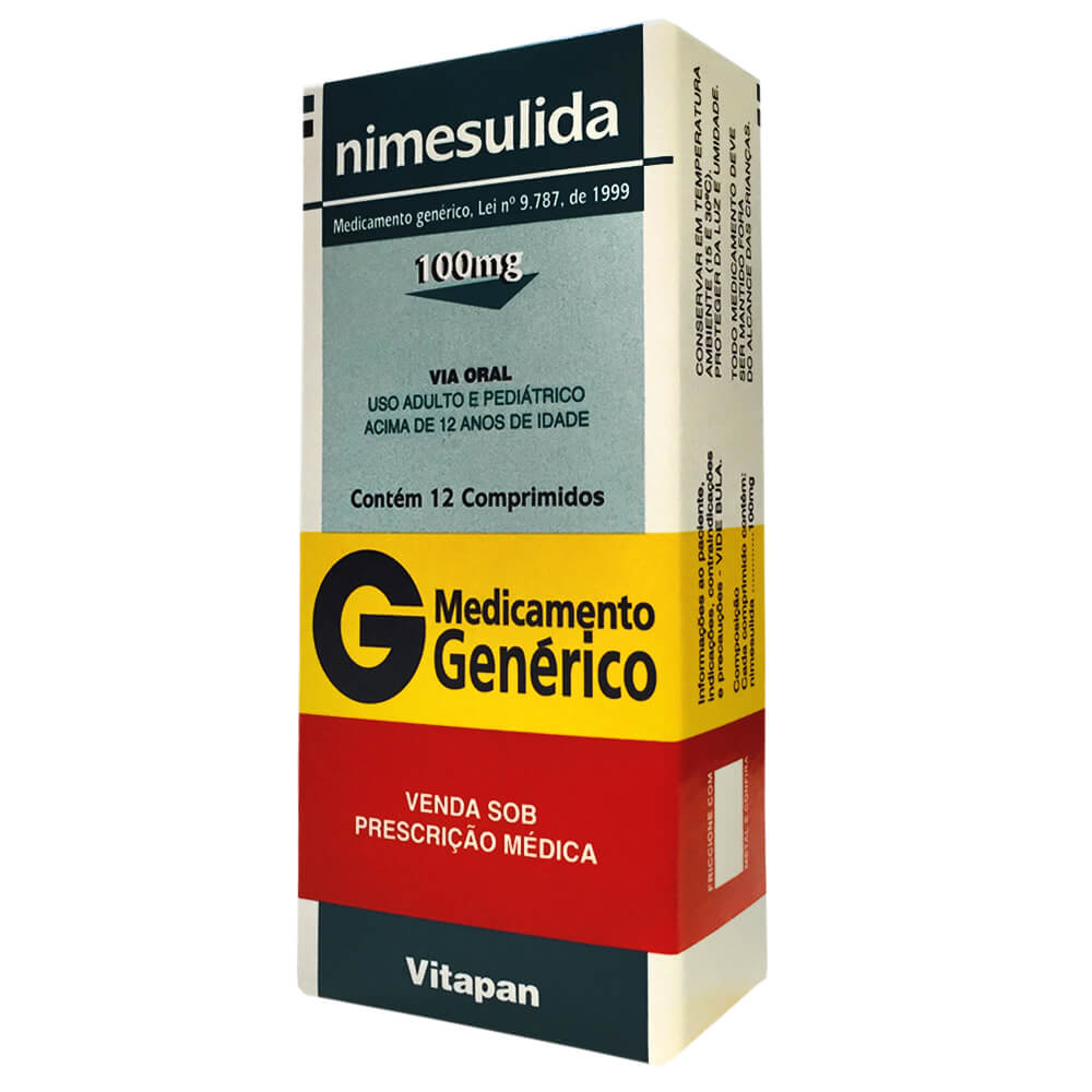 Nimesulida 100mg com 12 comprimidos - Ems