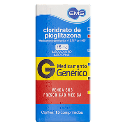 Clo Pioglitazona 15Mg 15 Cprs - Ems (G)