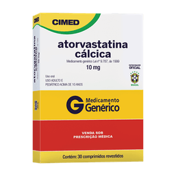ATORVASTATINA CALC 10MG 30 CPRS - CIMED(G)