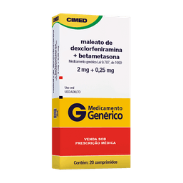 MAL DEXCLORFE 2MG 20 CPRS - CIMED(G) @