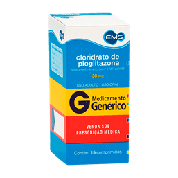 Clo Pioglitazona 30Mg 15 Cprs - Ems (G)