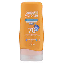 Prot Solar Cenoura Bronze Kids Loc Fps70 110Ml - Novo @