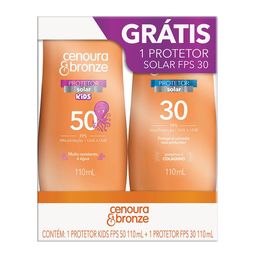 Prot Solar Cenoura Bronze Kids Fps50 110Ml+Grts Fps 30 110Ml @