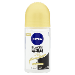 Nivea Desodorante Rollon Fem Black White Toq Seda 50Ml @
