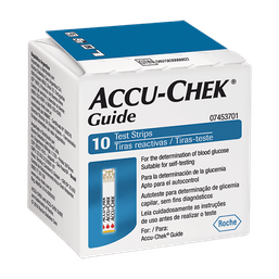 ACCU-CHEK GUIDE TEST STRIP 10 TIRAS